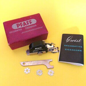 Vintage decorative zigzagger attachment PFAFF Made in USA